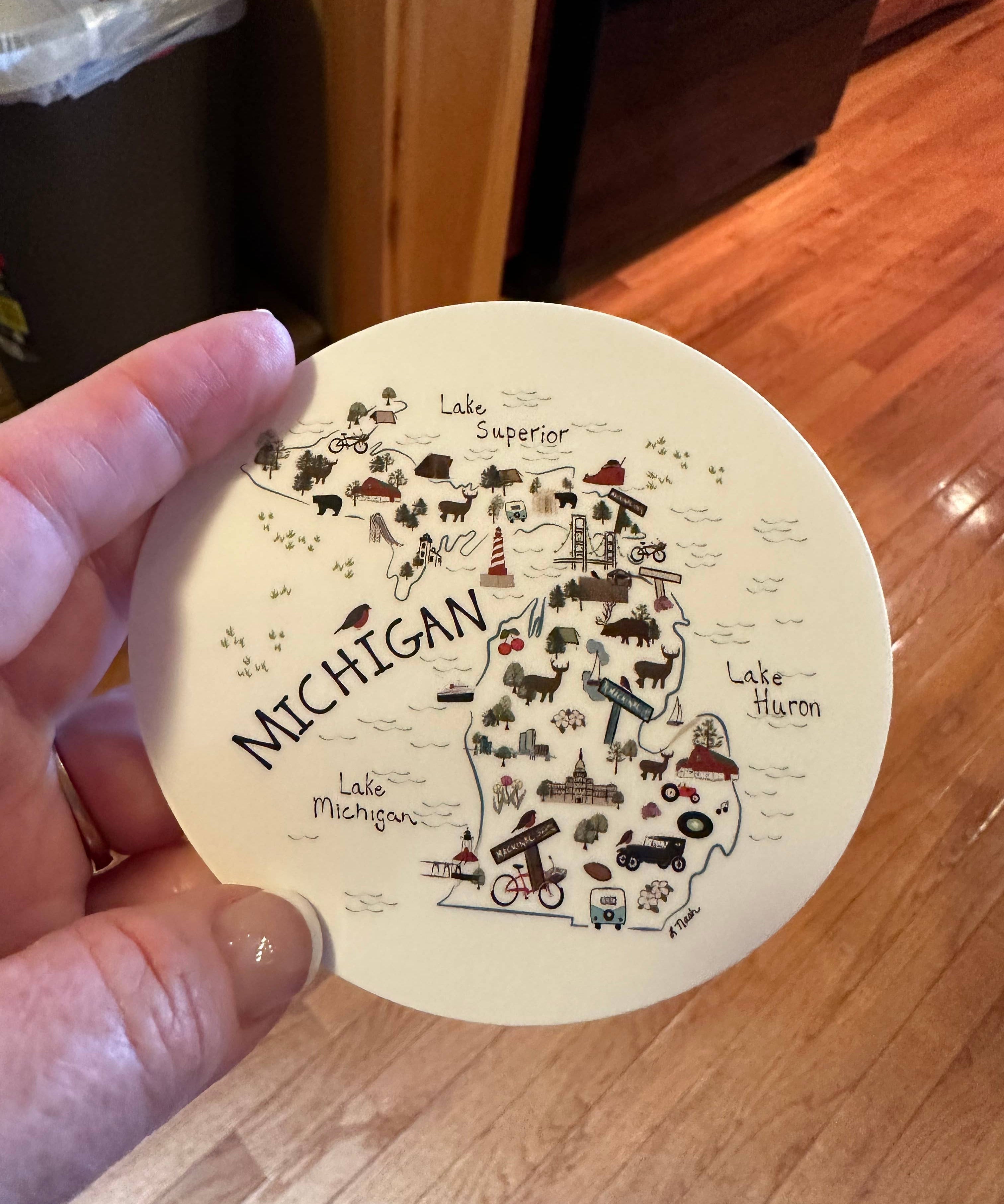 Michigan Icons Sticker
