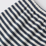 Pointelle Shorts || Navy Stripe