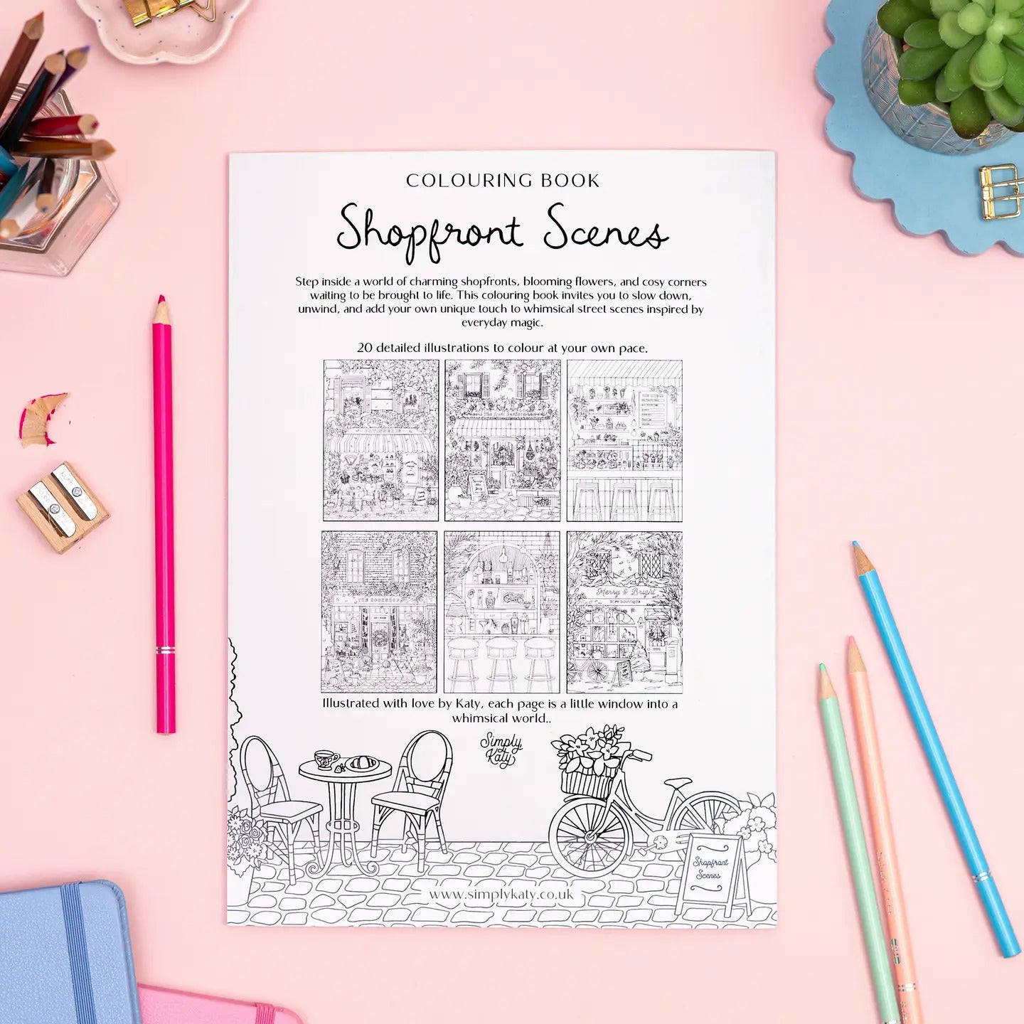 Colouring Book: Shopfront Scenes