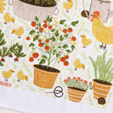 Garden Chickens Tea Towel - Farmhouse Kitchen Towel