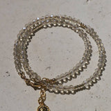 Champagne Crystal Double Wrap Bracelet
