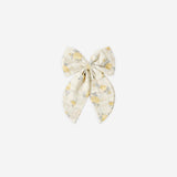 Oversized Bow || Lemon Ditsy Flower