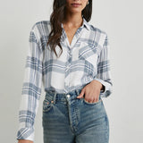 Hunter Shirt : White Indigo