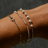 Sunstone CZ Beaded Bracelet