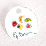 Mini Fruit Stud Earrings