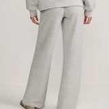 The Wide Leg Pant 28" | Light Grey Marl