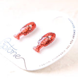 Red Lobster Stud Earrings