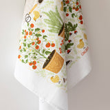 Garden Chickens Tea Towel - Farmhouse Kitchen Towel