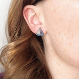 Summer Nautical Sailboat Earrings in red and blue