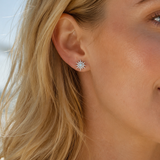 Opal Star Studs : Silver