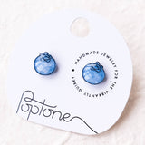 Cute Blueberry Fruit Stud Earrings