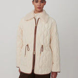 Bartley Quilted Jacket : Parchment