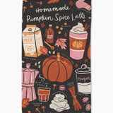 Pumpkin Spice Latte Tea Towel