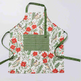 Poinsettias & Pines Apron