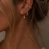 Goldie Pear Studs