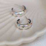 Penny CZ Star Hoops: Silver