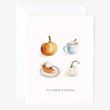 Pumpkin season greeting card