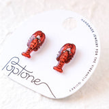 Red Lobster Stud Earrings