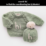 Hi. Sage Green Crew Neck Sweater