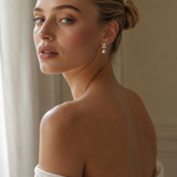 Dahlia Stud Earrings : Gold