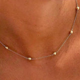 17" choker simplicity chain gold - classic gold 4mm