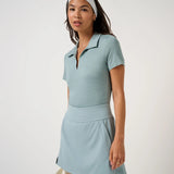 Skyloft Light Short Sleeve Polo : Slate