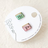 Book Stud Earrings