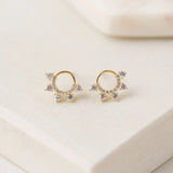 Talia Stud Earrings : Clear