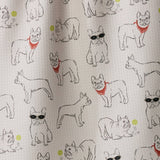 Frenchie Frolic Tea Towel: Poppy