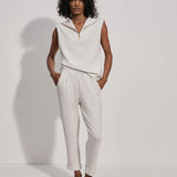 Rolled Cuff Pant 25" : Ivory Marl