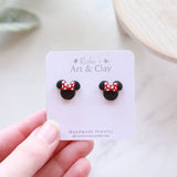 Mouse Stud Earrings: Minnie