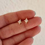 Starlight CZ Studs : Gold