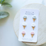 Ice Cream Studs: 3 Pack