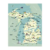 Michigan Whimsical  Swedish Towel