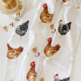 Chickens Flour Sack Tea Towel