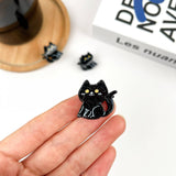 Mini Black Cat Claw Clip, Acetate Hair Clip