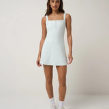 Moveknit Tank Zip Dress : Cloudwash
