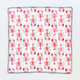 Lobster Fabric Napkin Set | Lobster Cloth Napkins | Set of 4