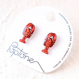Red Lobster Stud Earrings