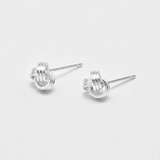 Silver Petite Knot Studs