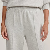 The Wide Leg Pant 28" | Light Grey Marl