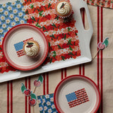 Americana Melamine Serving Platter with Handles